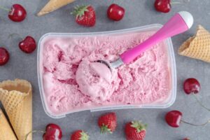 homemade fruity icecream